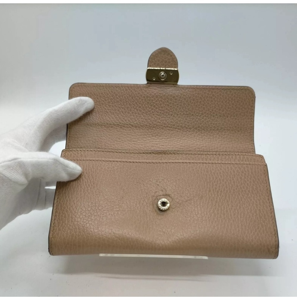 Gucci Long Wallet Beige Leather - Picture 4 of 9